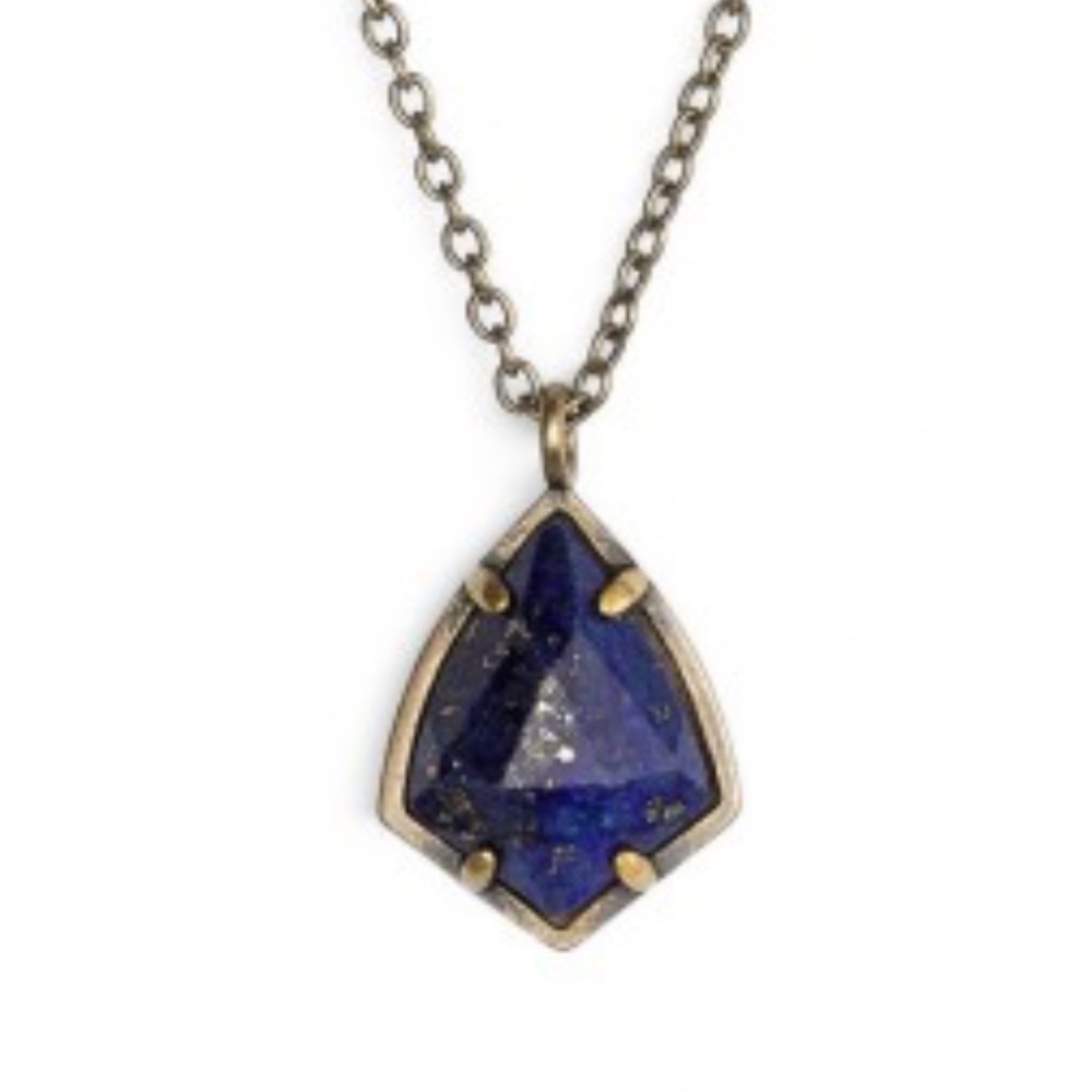 Cory Lapis Pendant Necklace